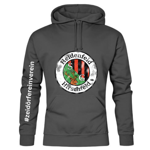 Hoodie Sweatshirt mit Retro Logo und #zeidörfereinverein