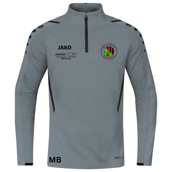 Ziptop Training Shirt Langarm mit Logo
